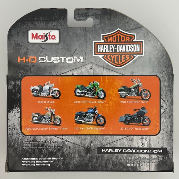 2004 Harley-Davidson FXSTDSE CVO Green Series 37 Maisto Motorcycle 1:18 - Picture 5 of 6